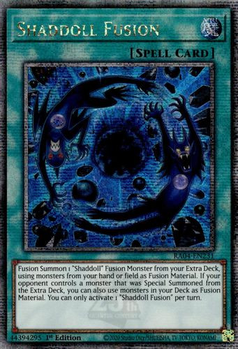 [RA04-EN231] Shaddoll Fusion (Quarter Century Secret Rare)<1st>