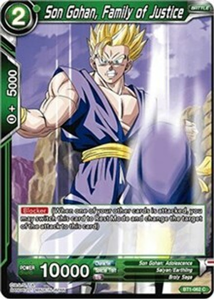 BT01-062C Son Gohan, Family of Justice