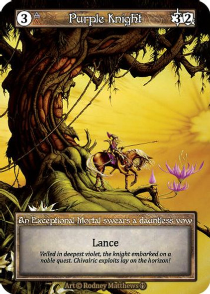 |SOR03|[ARL](Exceptional) Purple Knight {Foil}