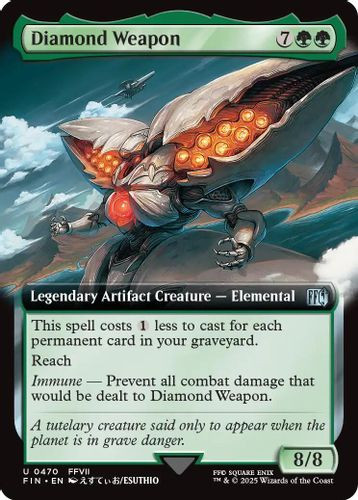 [FIN-0470](U) Diamond Weapon (Extended Art) (Foil)
