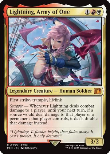 [FIN-0233](M) Lightning, Army of One (Foil)