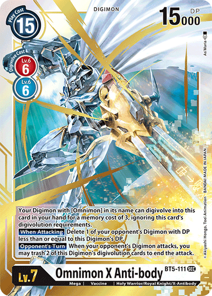 BT05-111SEC Omnimon X Anti-body (Foil)