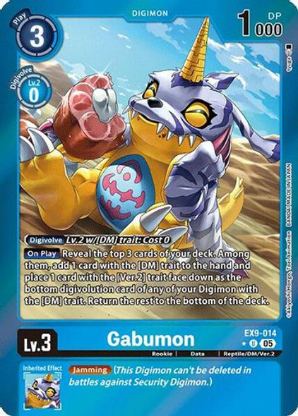 [EX09-014](U) Gabumon (1 Star Color Frame) (Foil)