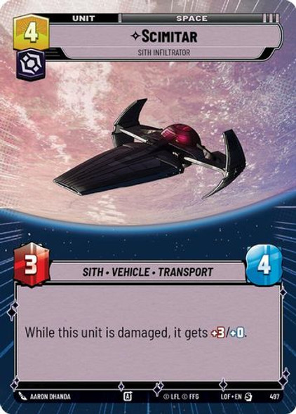 [05-LOF-EN-0497](S) Scimitar - Sith Infiltrator (Hyperspace)