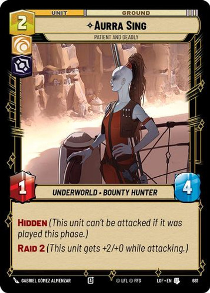 [05-LOF-EN-0681](U) Aurra Sing - Patient and Deadly (Foil)