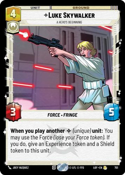 [05-LOF-EN-0751](R) Luke Skywalker - A Hero's Beginning (Foil)