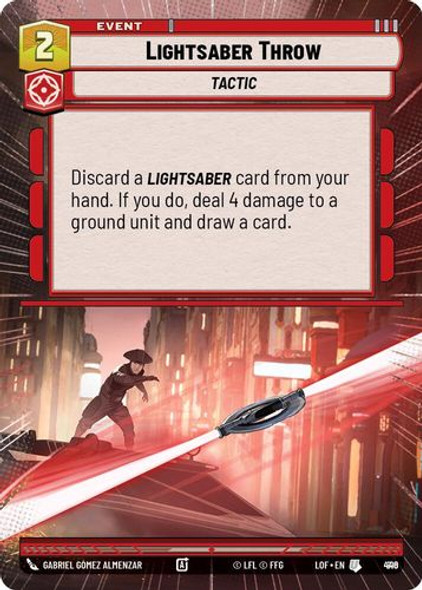 [05-LOF-EN-0916](U) Lightsaber Throw (Hyperspace) (Foil)