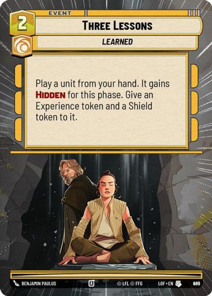 [05-LOF-EN-0965](U) Three Lessons (Hyperspace) (Foil)