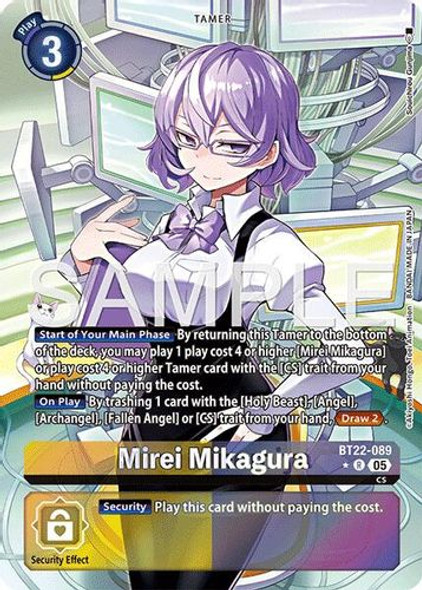 [BT22-089](R) Mirei Mikagura (1 Star Alt Art) (Foil)