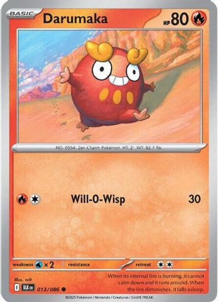 [SV10a][BLK-013/086](C) Darumaka (Reverse Holo)