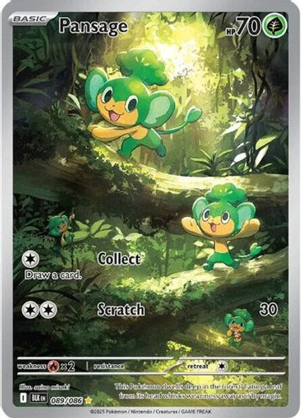 [SV10a][BLK-089/086](GR) Pansage (Holo)