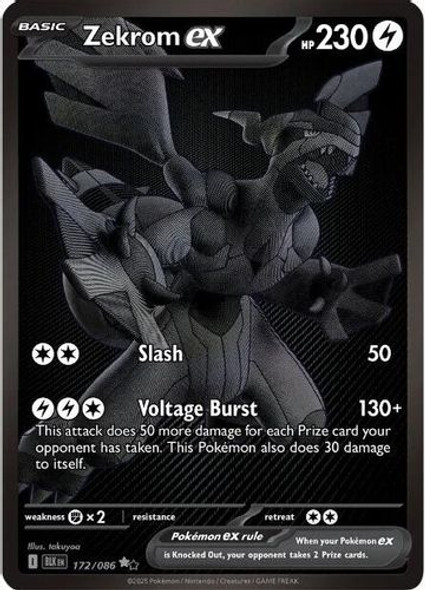 [SV10a][BLK-172/086](BWR) Zekrom ex (Holo)
