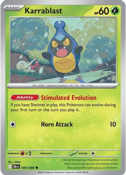 [SV10b][BLK-009/086](C) Karrablast (Poke Ball Holo)