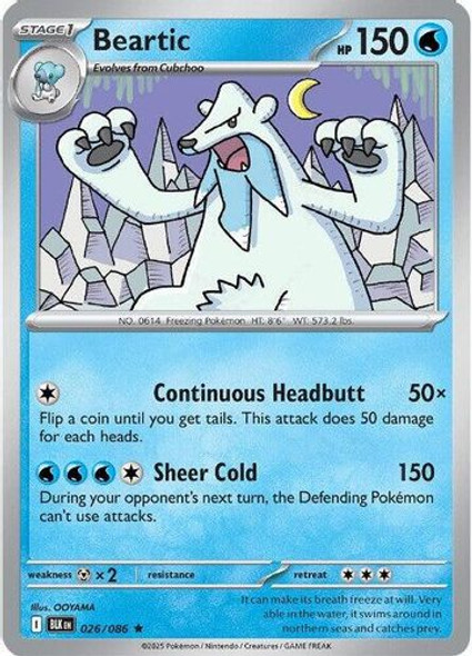 [SV10b][BLK-026/086](R) Beartic (Poke Ball Holo)