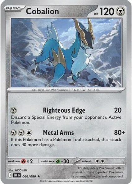 [SV10b][BLK-066/086](R) Cobalion (Poke Ball Holo)