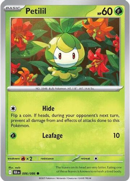 [SV10c][BLK-006/086](C) Petilil (Master Ball Holo)