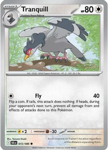 [SV10c][BLK-072/086](C) Tranquill (Master Ball Holo)