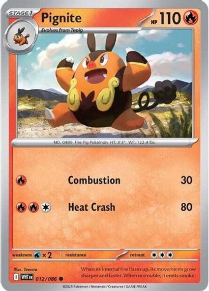 [SV10d][WHT-012/086](C) Pignite (Reverse Holo)