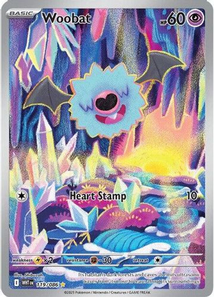 [SV10d][WHT-119/086](GR) Woobat (Holo)