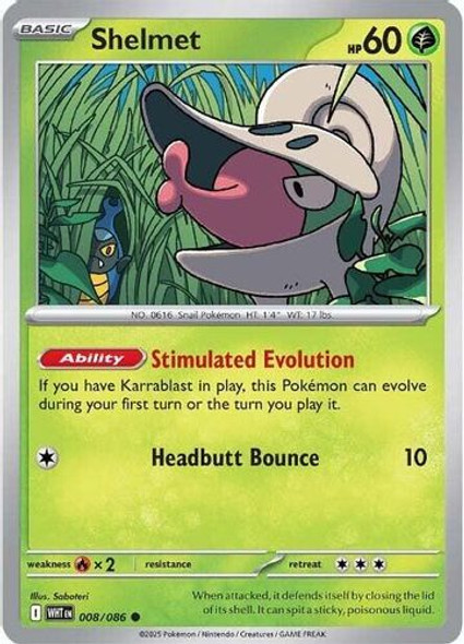 [SV10f][WHT-008/086](C) Shelmet (Master Ball Holo)