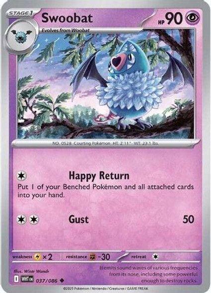 [SV10f][WHT-037/086](UC) Swoobat (Master Ball Holo)
