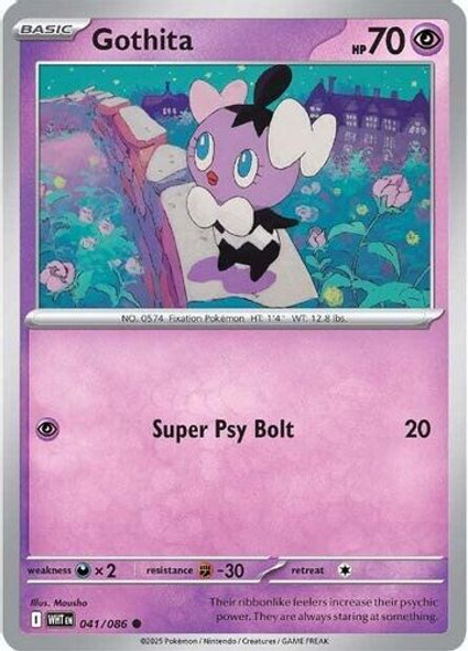 [SV10f][WHT-041/086](C) Gothita (Master Ball Holo)