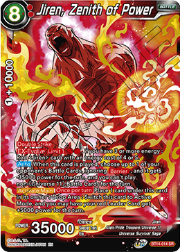 BT14-014SR Jiren, Zenith of Power