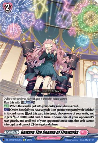[DZ-SS08/Re37EN](RE) Beware The Sneeze of Fireworks (RE)