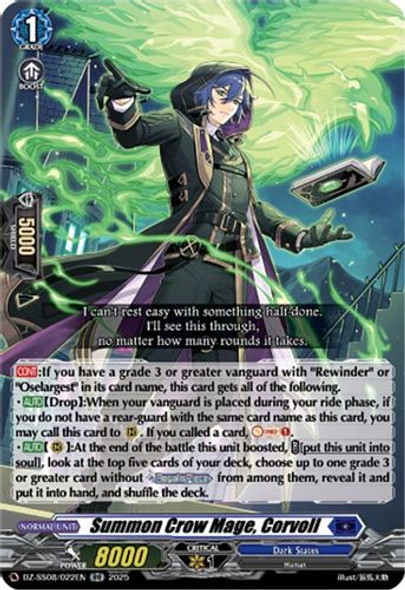 [DZ-SS08/022EN](RR) Summon Crow Mage, Corvoll