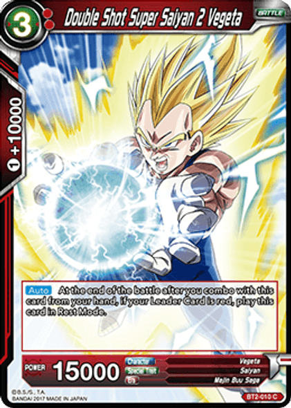 BT02-010C Double Shot Super Saiyan 2 Vegeta