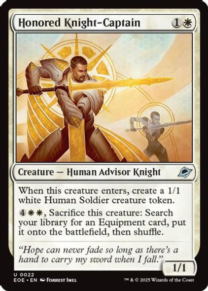 [EOE-0022](U) Honored Knight-Captain (Foil)