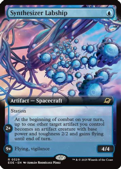 [EOE-0329](R) Synthesizer Labship (Extended Art) (Foil)