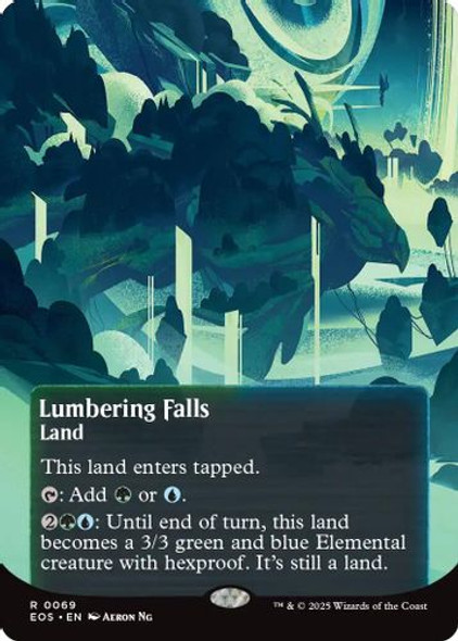 [EOS-0069](R) Lumbering Falls (Borderless) (Foil)