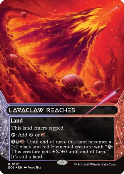 [EOS-0112](R) Lavaclaw Reaches (Borderless) (Galaxy Foil)