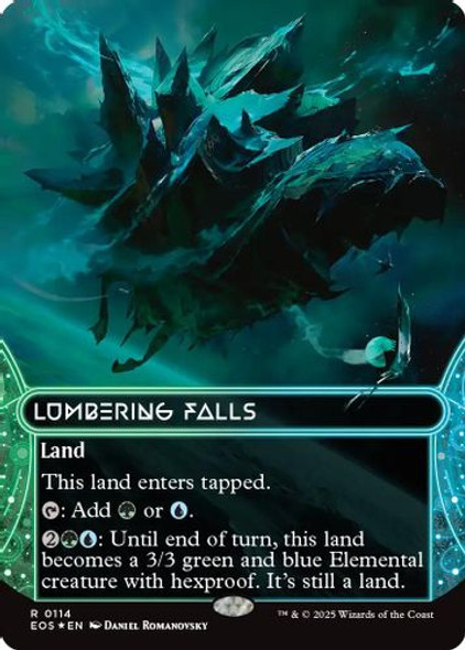 [EOS-0114](R) Lumbering Falls (Borderless) (Galaxy Foil)