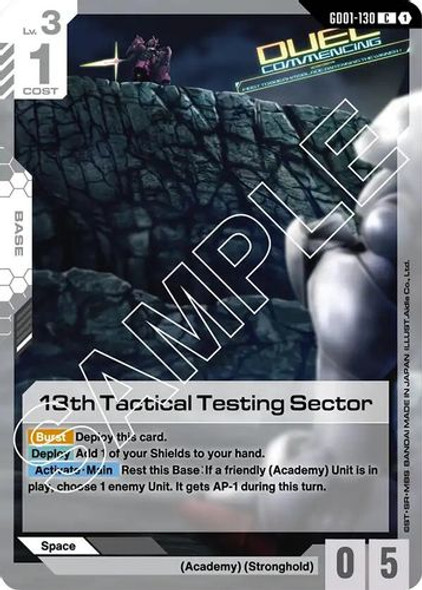 [GD01-130](C) 13th Tactical Testing Sector