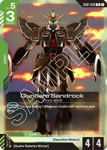 [GD01-028](R) Gundam Sandrock {Foil}