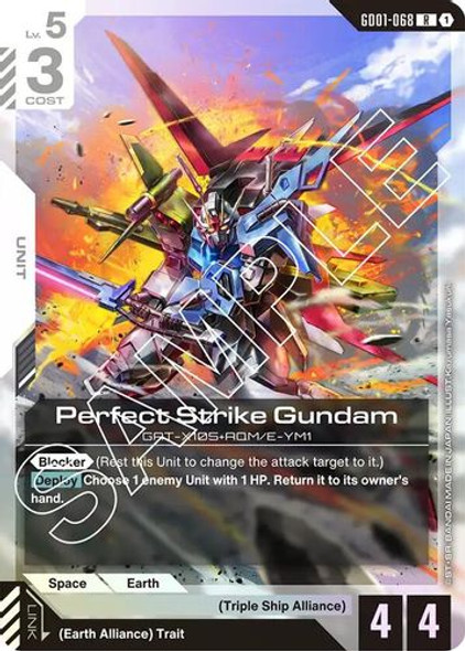 [GD01-068](R) Perfect Strike Gundam {Foil}