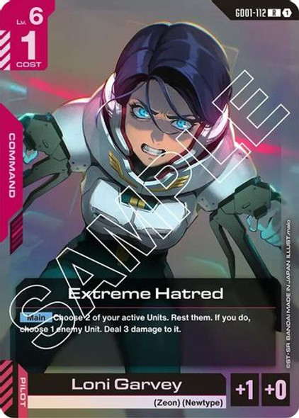 [GD01-112](R) Extreme Hatred {Foil}
