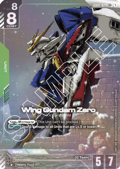 [GD01-024](LR+) Wing Gundam Zero {Alt Art} {Foil}