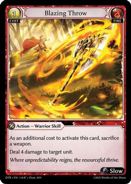 |GA07|<1st>[DTR-EN-110](C) Blazing Throw
