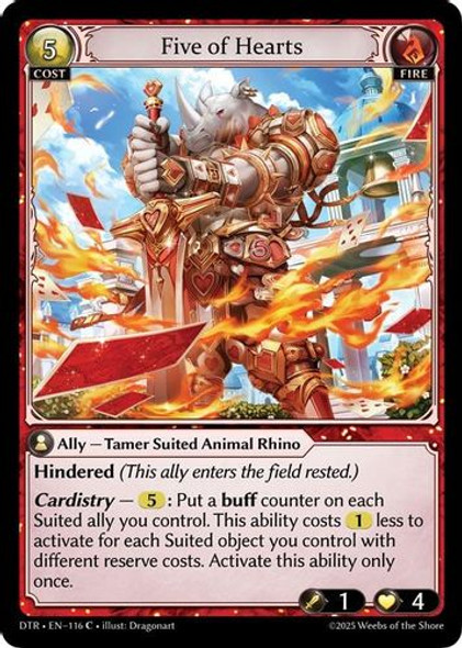 |GA07|<1st>[DTR-EN-116](C) Five of Hearts