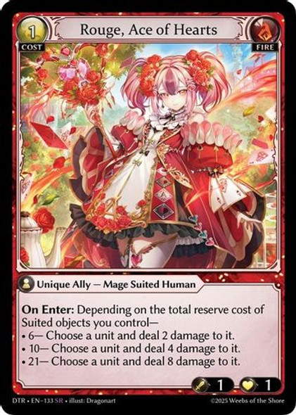 |GA07|<1st>[DTR-EN-133](SR) Rouge, Ace of Hearts
