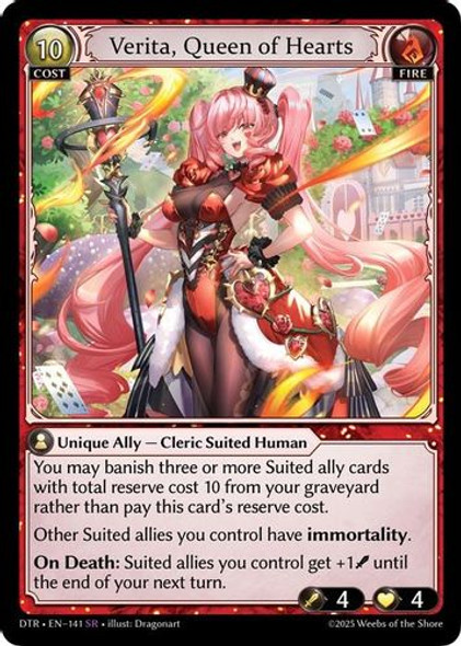 |GA07|<1st>[DTR-EN-141](SR) Verita, Queen of Hearts