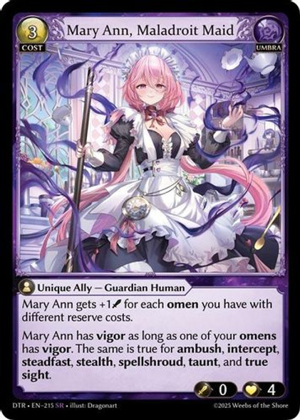 |GA07|<1st>[DTR-EN-215](SR) Mary Ann, Maladroit Maid
