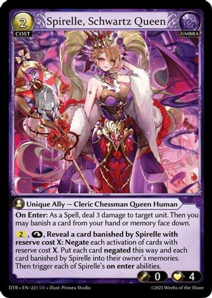 |GA07|<1st>[DTR-EN-221](SR) Spirelle, Schwartz Queen
