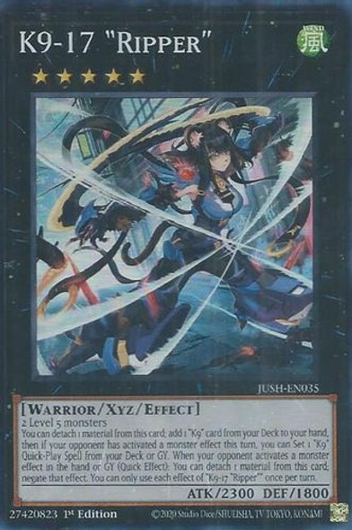 [JUSH-EN035] K9-17 "Ripper" (Super Rare)<1st>