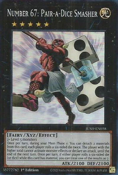[JUSH-EN058] Number 67: Pair-a-Dice Smasher (Super Rare)<1st>