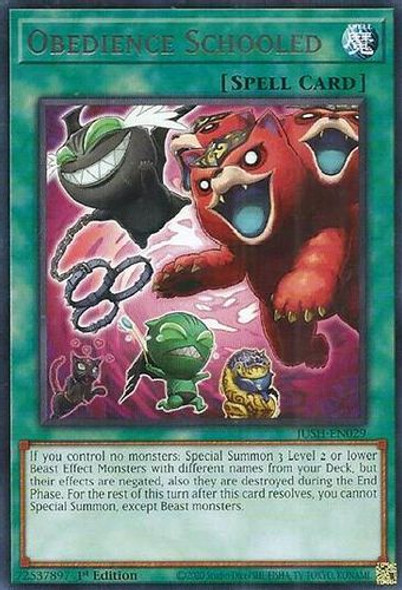 [JUSH-EN029] Obedience Schooled (Rare)<1st>