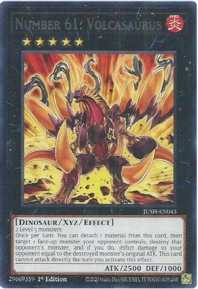 [JUSH-EN043] Number 61: Volcasaurus (Rare)<1st>